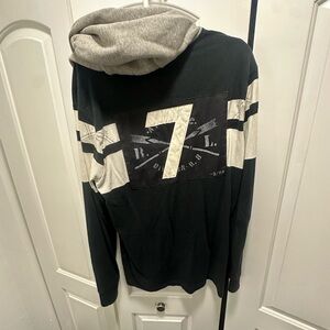 Polo by Ralph Lauren Black and Gray Hoodie Shirt